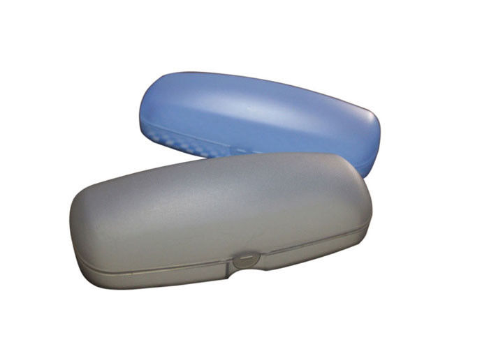 Blue Injection Mold 15.6cm Clear Plastic Eyeglass Case Custom Glasses Cases